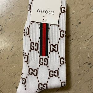 White Gucci socks